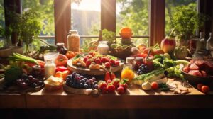 A_vibrant_and_diverse_assortment_of_foods_rich_in_vitamin_b