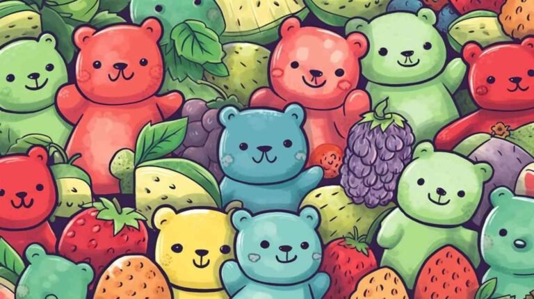 vintage-inspired_gummy_bears_featuring_cartoon_gummy_bears