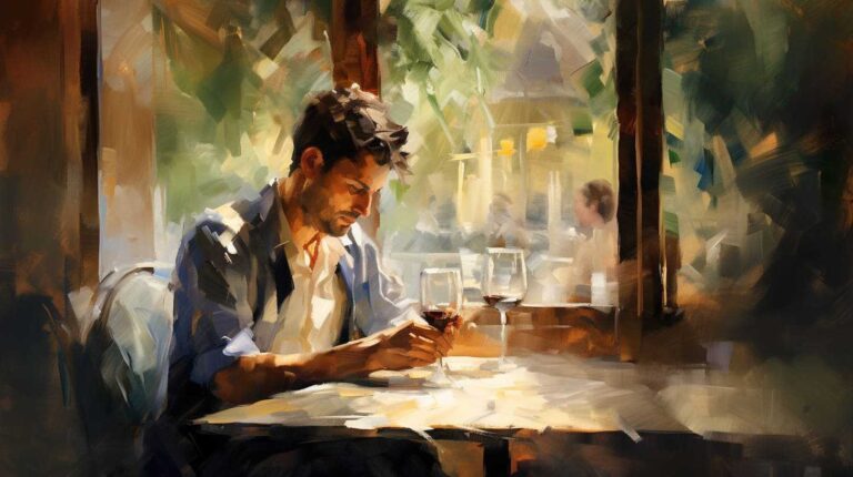 an_impressionistic_portrayal_of_a_person_enjoying_a_glass_of_wine